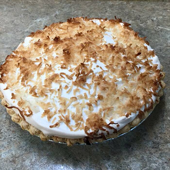 Coconut pie from Dakota’s Restaurant in Blanchard Oklahoma