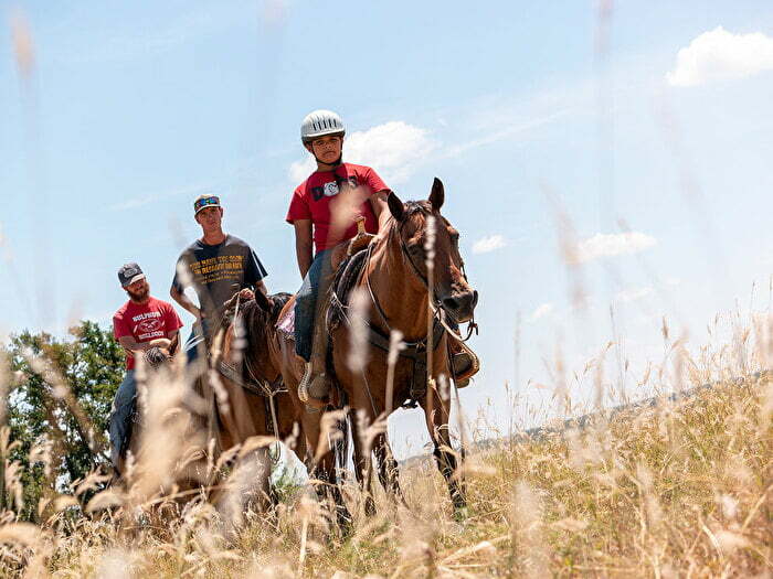 Horseback riding in southern Oklahoma