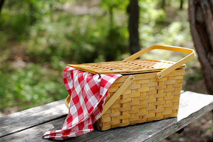 Picnic basket for outdoor fun trips in Oklahoma