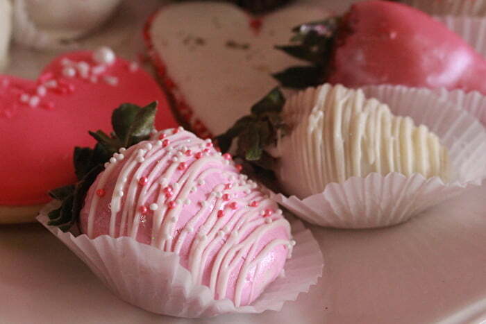 Chocolate covered strawberries at Ambers Sweet Shoppe in Ada Oklahoma