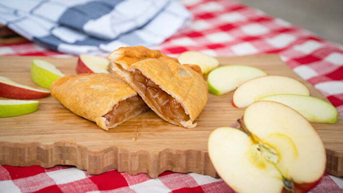 Arbuckle fried pies on a picnic table in Chickasaw Country Oklahoma