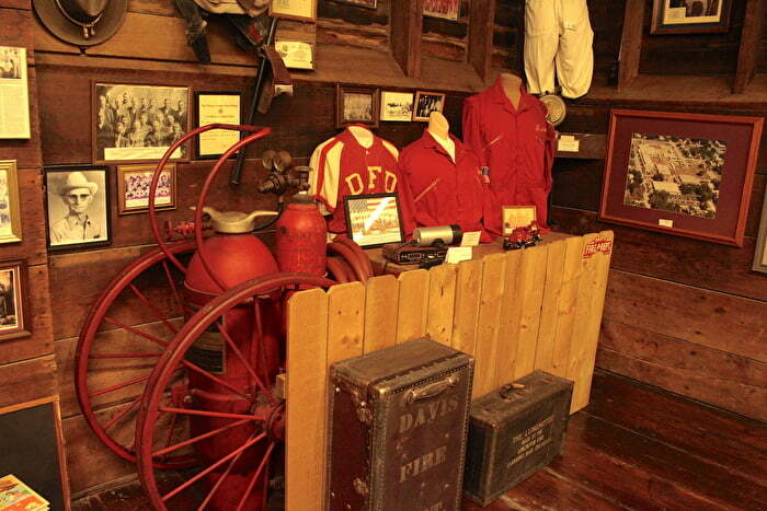 Davis Oklahoma historical museum firefighter exhibit