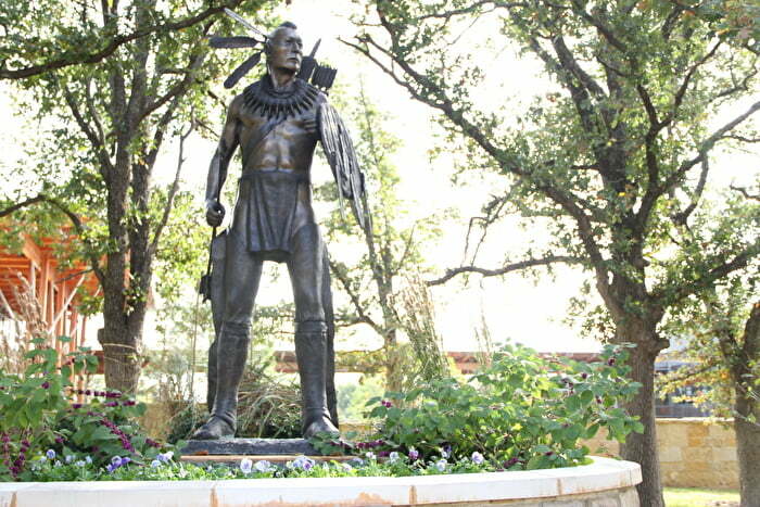 Statue in Sulphur, OK at Chickasaw Cultural Center