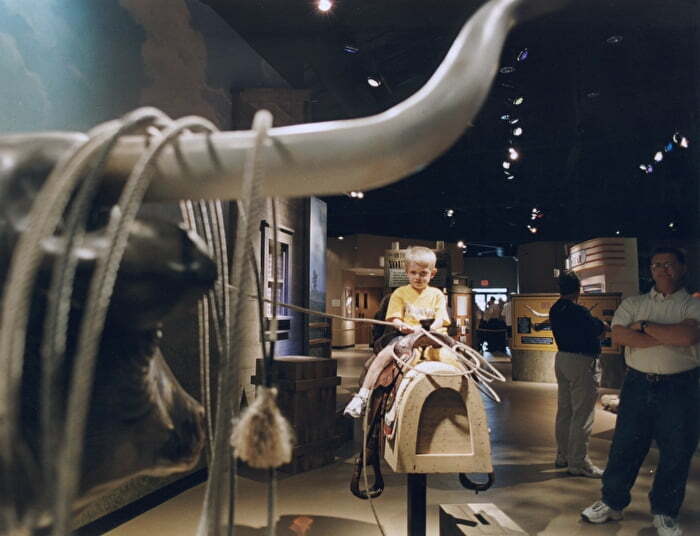 Lasso practice at Chisholm Trail Heritage Center