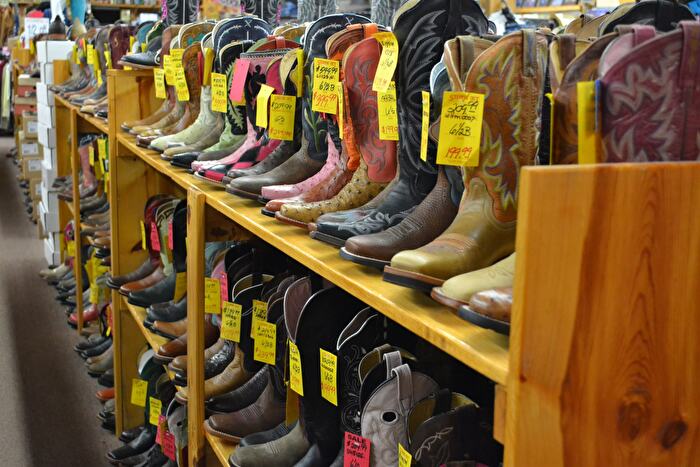 Cowboy boots on sale in Chickasaw Country